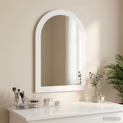 Mirror FAUSKE White 43 x 3.5 x 77 cm Indoor Use Only