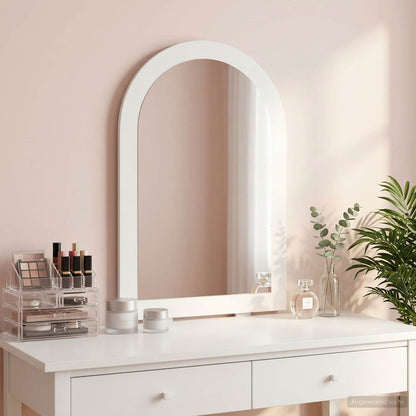 Mirror FAUSKE White 43 x 3.5 x 77 cm Indoor Use Only