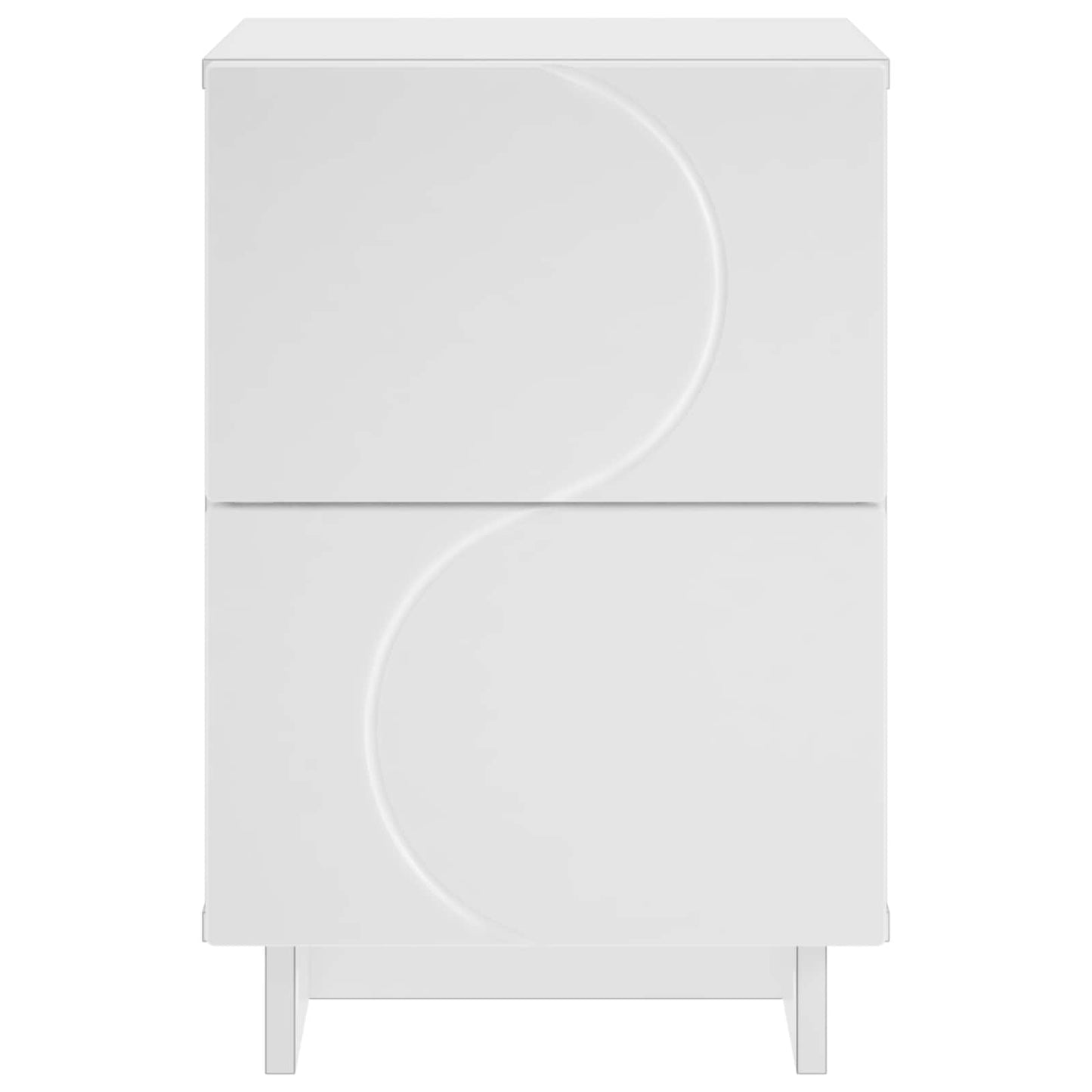 Bedside Cabinet 2 pcs White 33.5 x 34.5 x 50 cm Engineered Wood