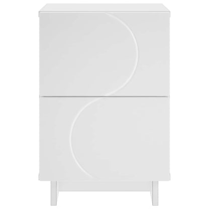 Bedside Cabinet 2 pcs White 33.5 x 34.5 x 50 cm Engineered Wood