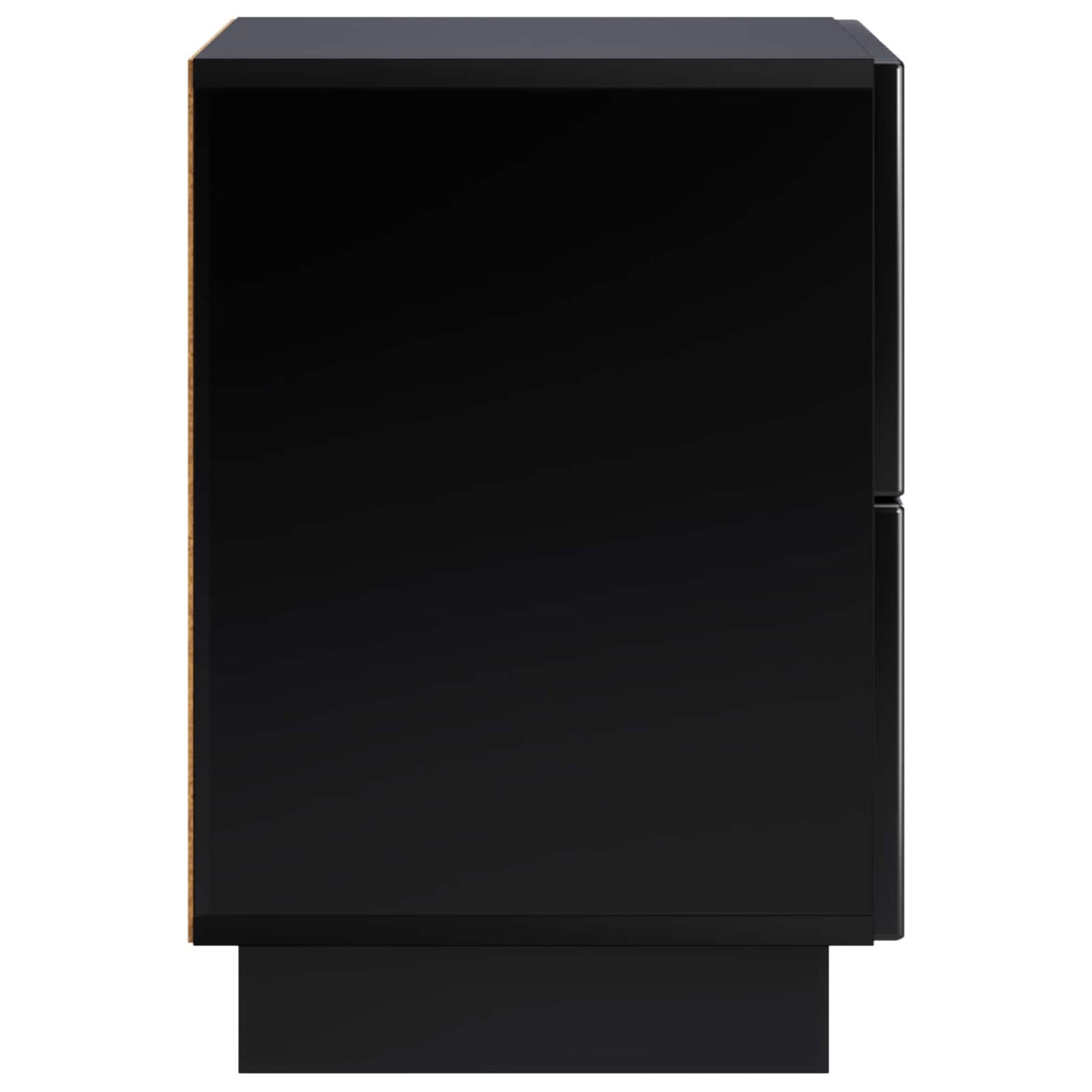 Bedside Cabinet Black 33.5 x 34.5 x 50 cm Engineered Wood