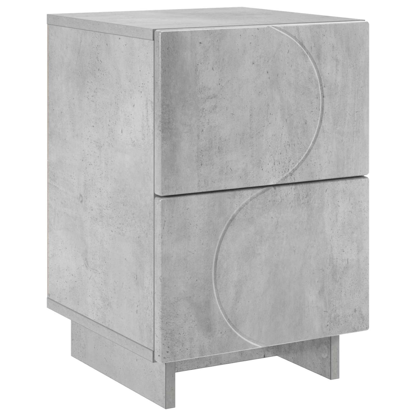 Bedside Cabinet Concrete Grey 33.5 x 34.5 x 50 cm