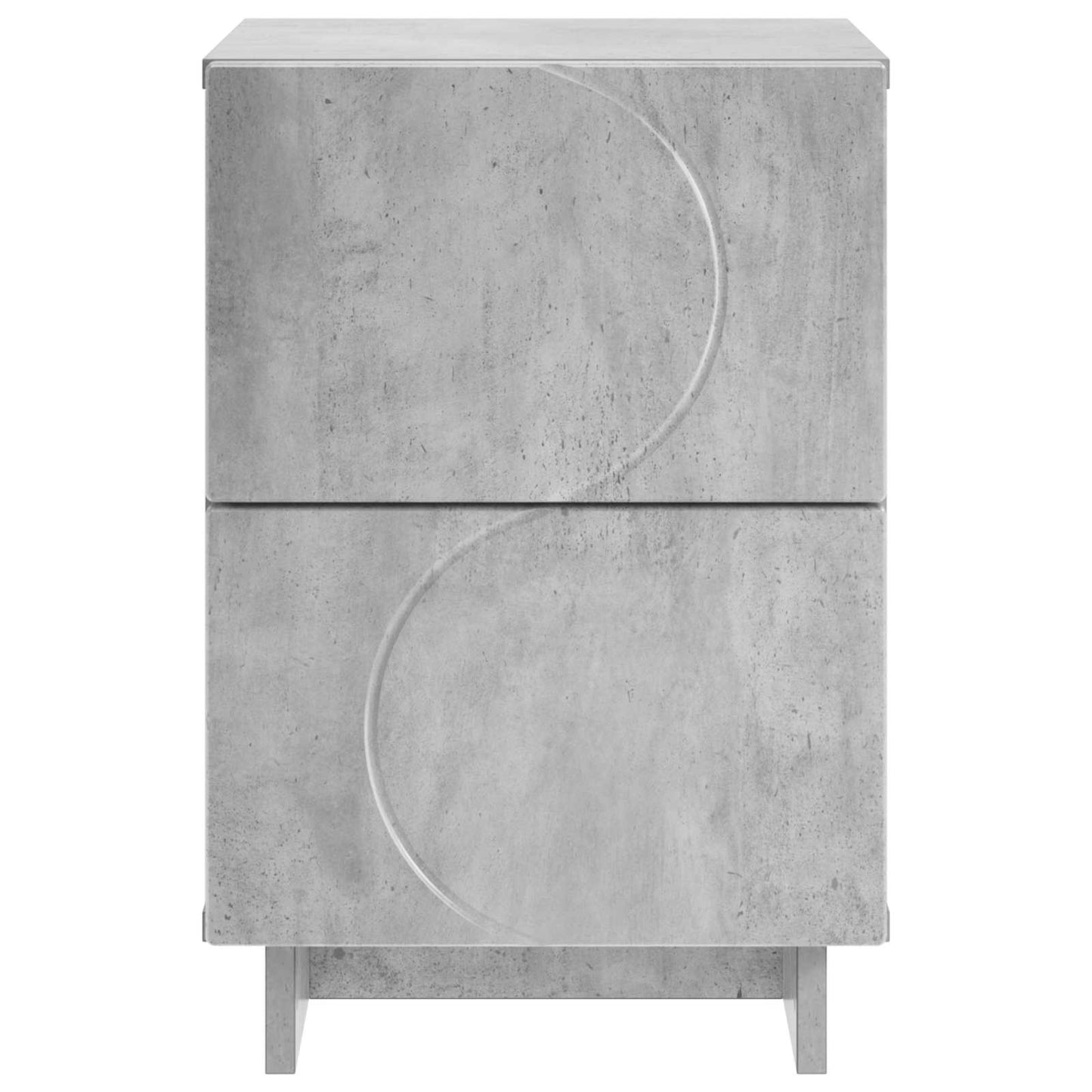 Bedside Cabinet Concrete Grey 33.5 x 34.5 x 50 cm
