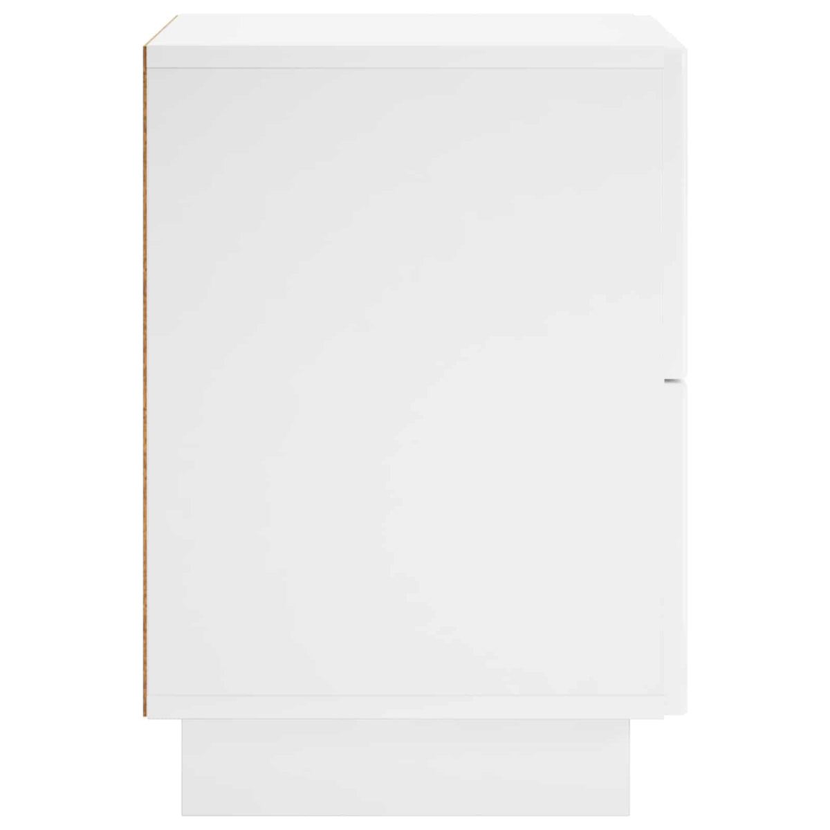 Bedside Cabinet High Gloss White 33.5 x 34.5 x 50 cm