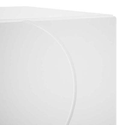Bedside Cabinet 2 pcs High Gloss White 33.5 x 34.5 x 50 cm