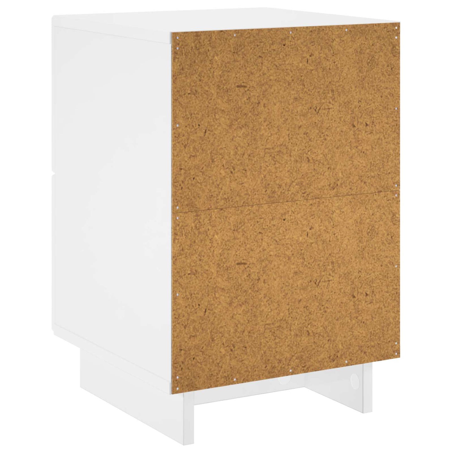 Bedside Cabinet 2 pcs High Gloss White 33.5 x 34.5 x 50 cm
