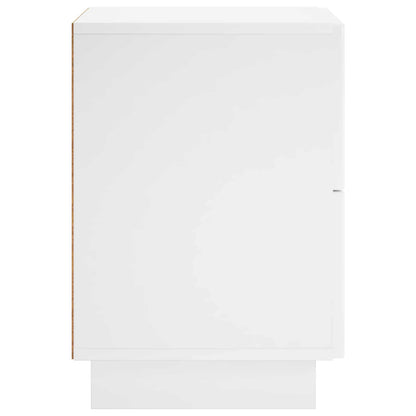 Bedside Cabinet 2 pcs High Gloss White 33.5 x 34.5 x 50 cm