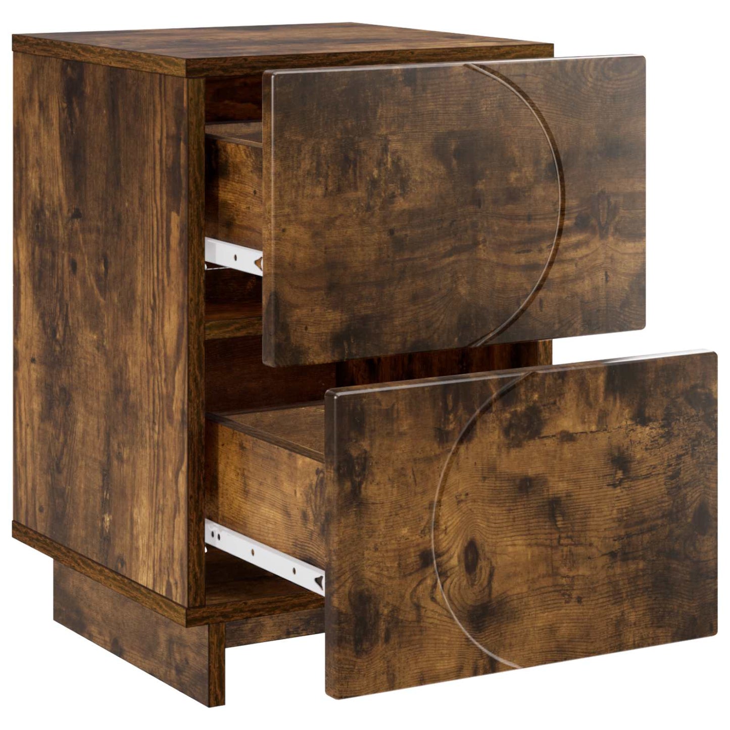 Bedside Cabinet Smoked Oak 33.5 x 34.5 x 50 cm Engineered Wood