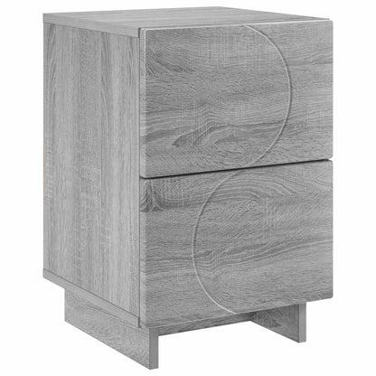 Bedside Cabinet Grey Sonoma 33.5 x 34.5 x 50 cm Engineered Wood