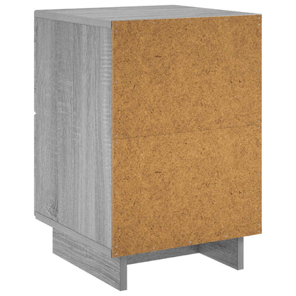 Bedside Cabinet 2 pcs Grey Sonoma 33.5 x 34.5 x 50 cm
