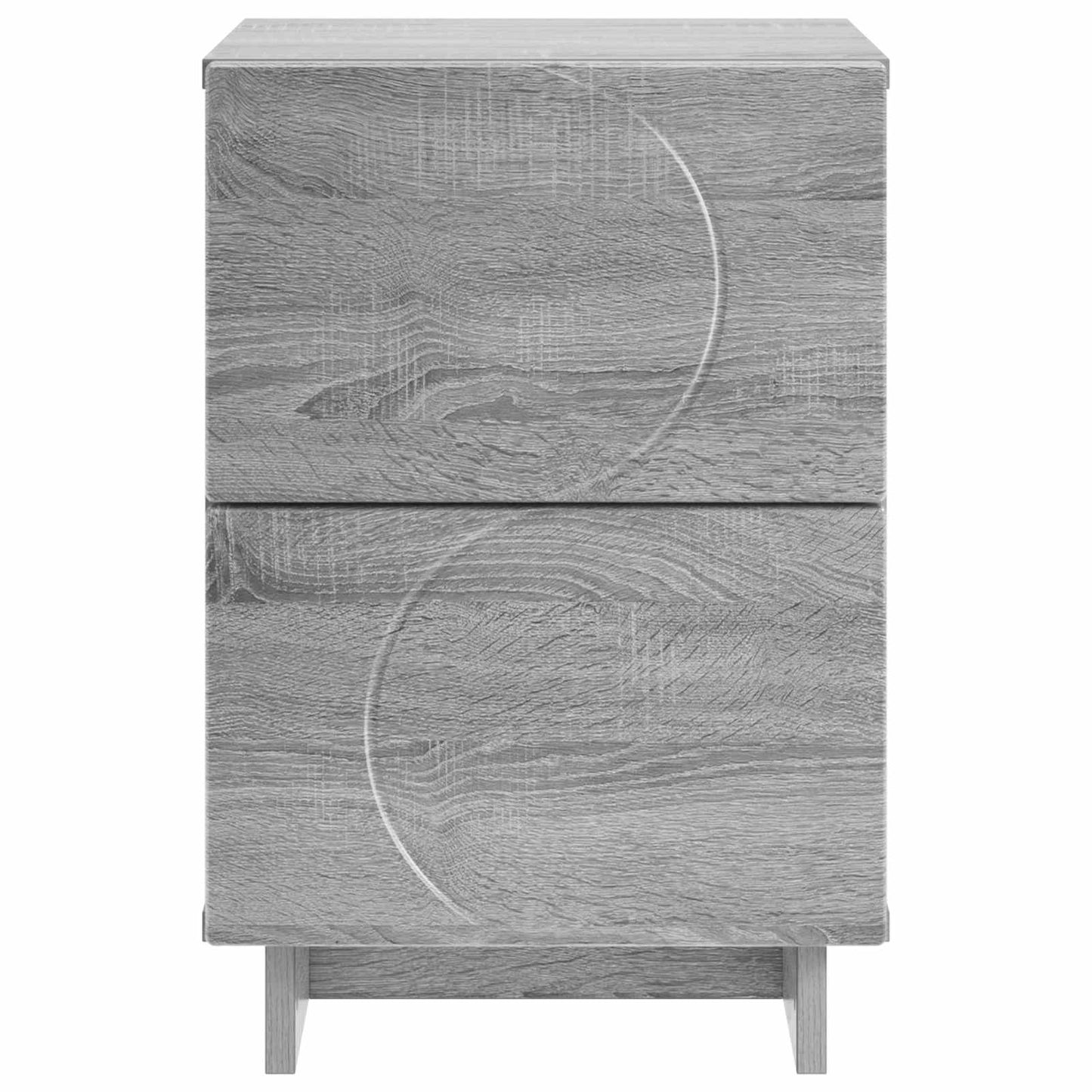 Bedside Cabinet 2 pcs Grey Sonoma 33.5 x 34.5 x 50 cm