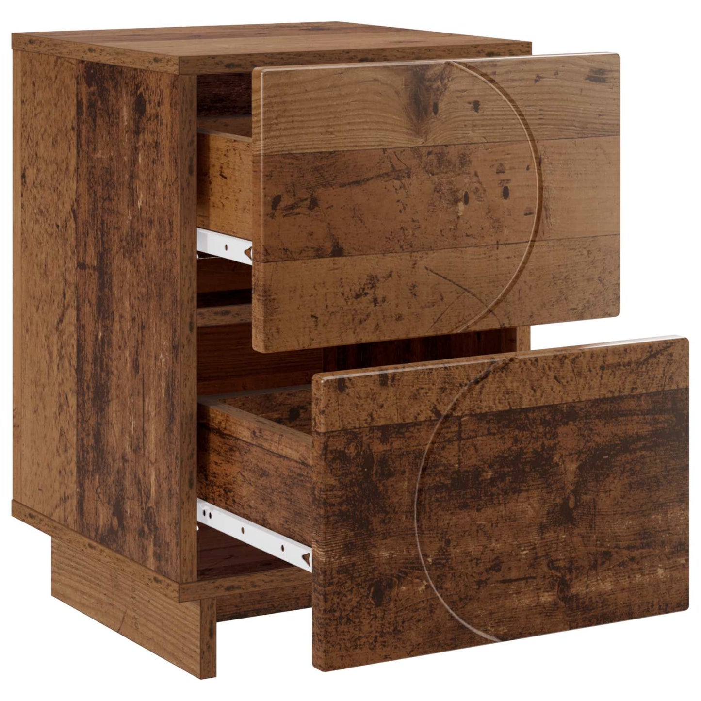 Bedside Cabinet Oak Wood 33.5 x 34.5 x 50 cm Engineered Wood