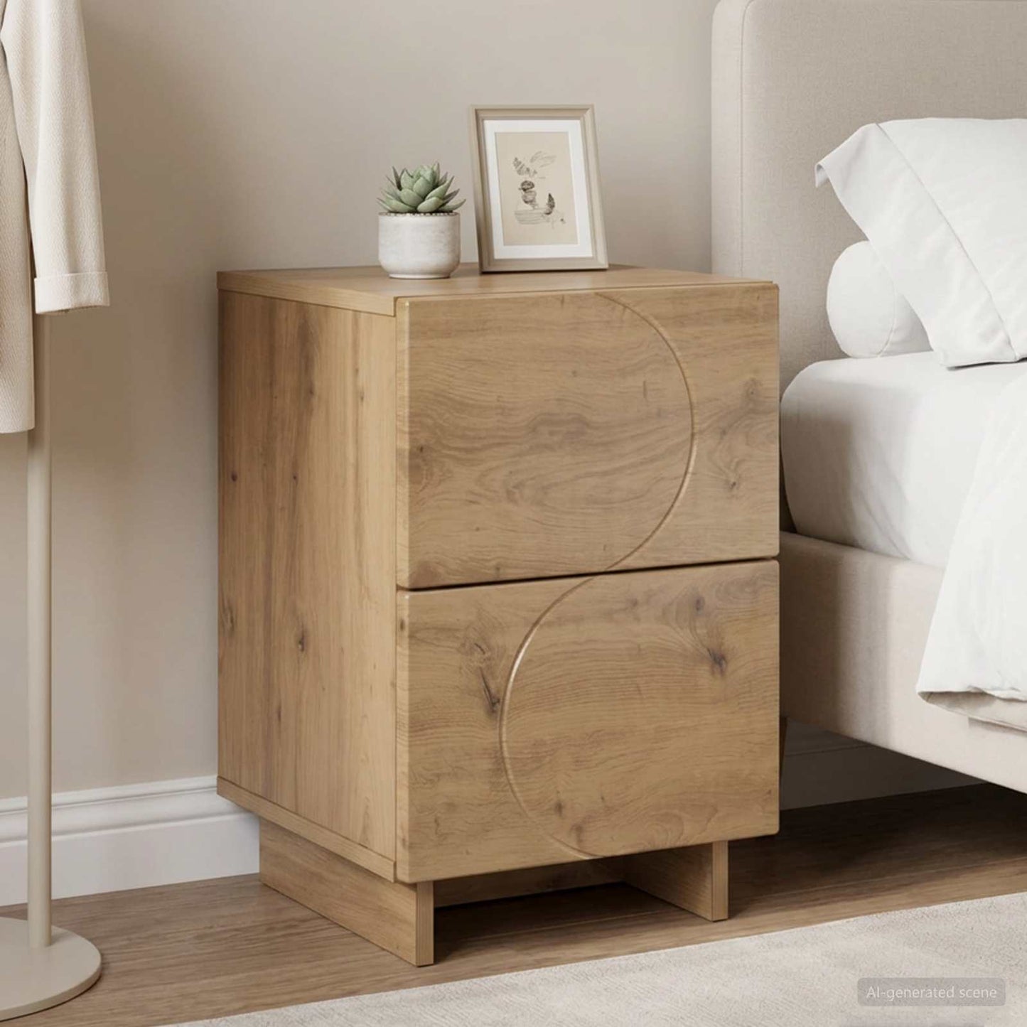 Bedside Cabinet Artisan Oak 33.5 x 34.5 x 50 cm Engineered Wood