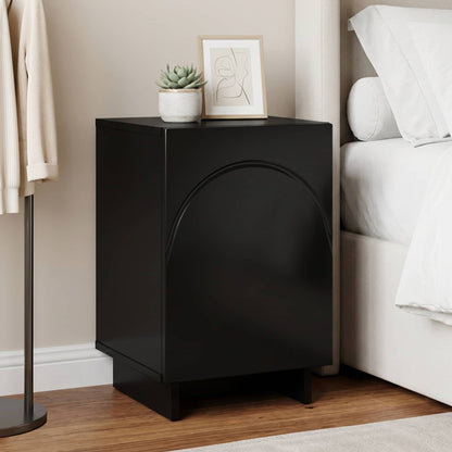 Bedside Cabinet Black 33.5 x 34.5 x 50 cm Engineered Wood