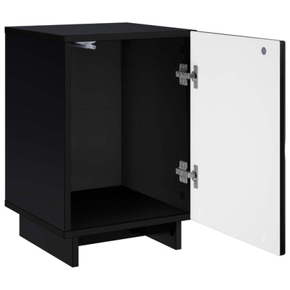 Bedside Cabinet Black 33.5 x 34.5 x 50 cm Engineered Wood