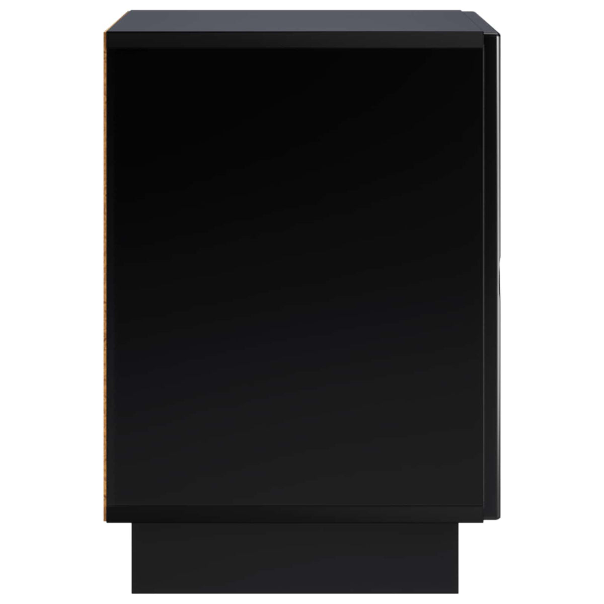 Bedside Cabinet Black 33.5 x 34.5 x 50 cm Engineered Wood