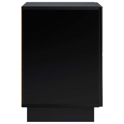 Bedside Cabinet Black 33.5 x 34.5 x 50 cm Engineered Wood