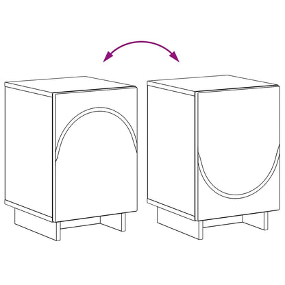 Bedside Cabinet 2 pcs Sonoma Oak 33.5 x 34.5 x 50 cm