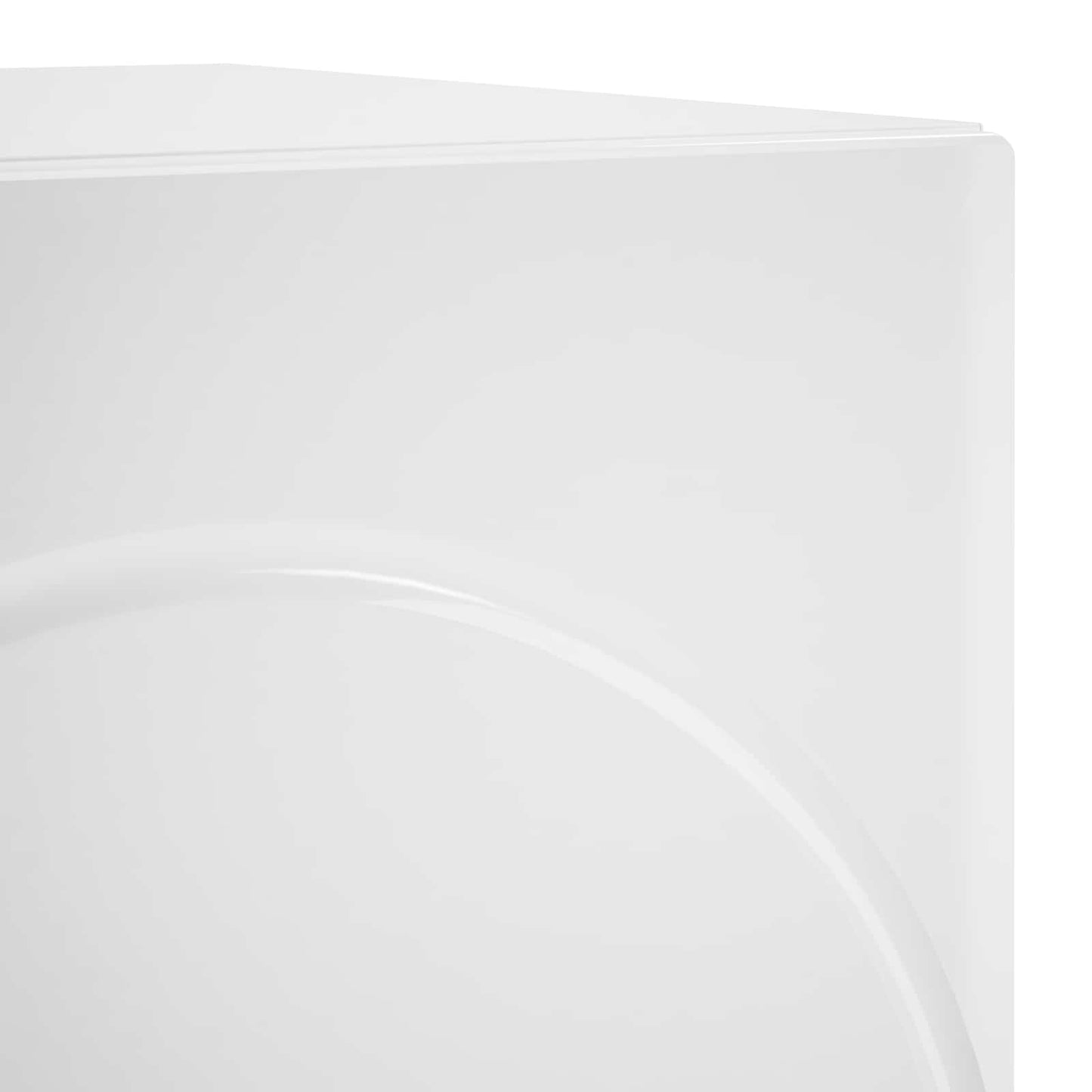 Bedside Cabinet High Gloss White 33.5 x 34.5 x 50 cm