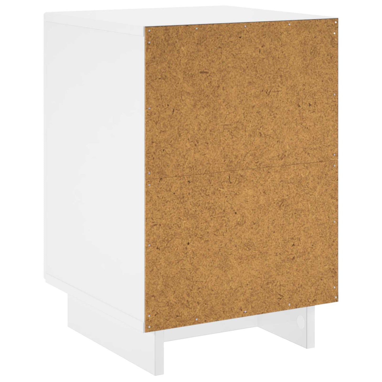 Bedside Cabinet High Gloss White 33.5 x 34.5 x 50 cm