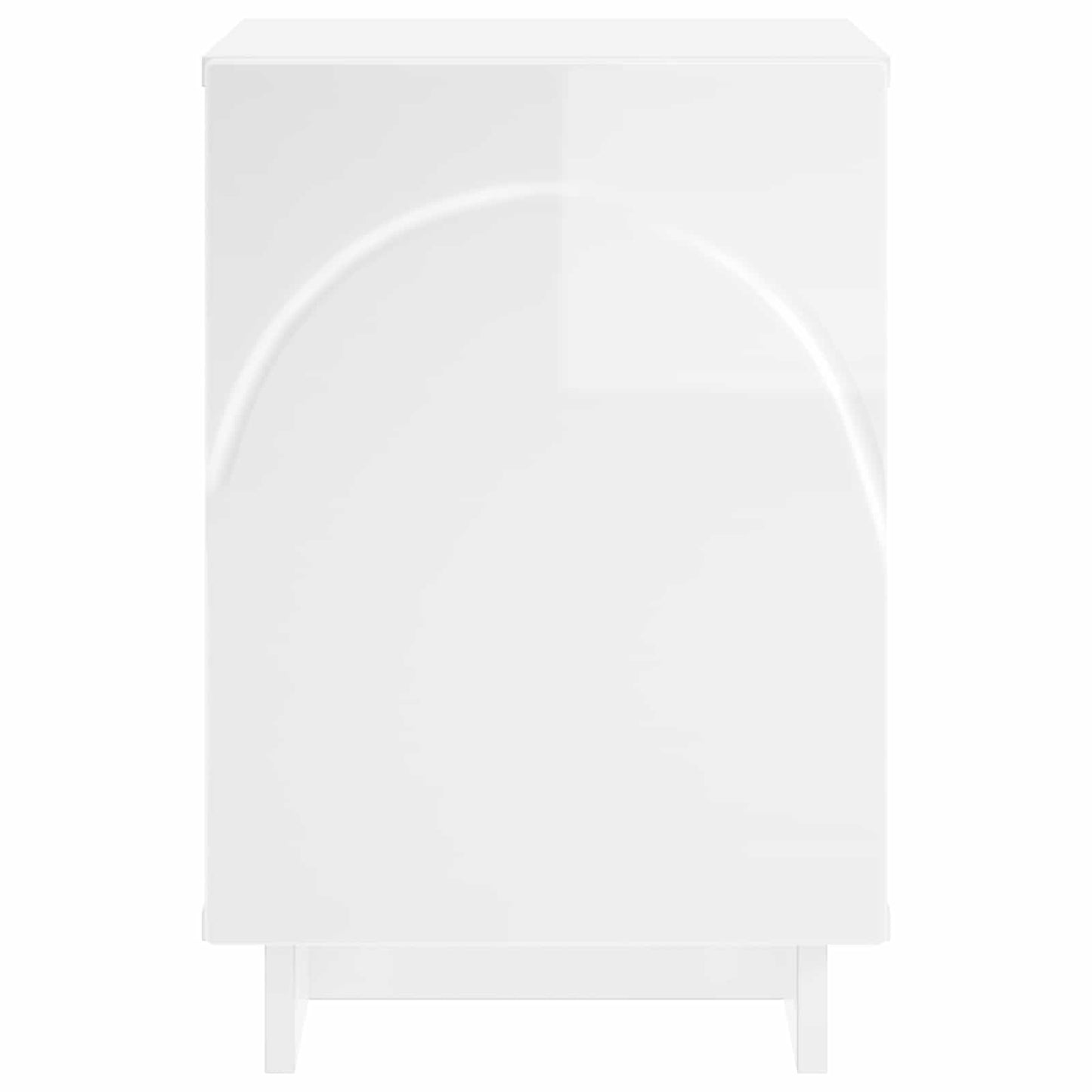 Bedside Cabinet High Gloss White 33.5 x 34.5 x 50 cm