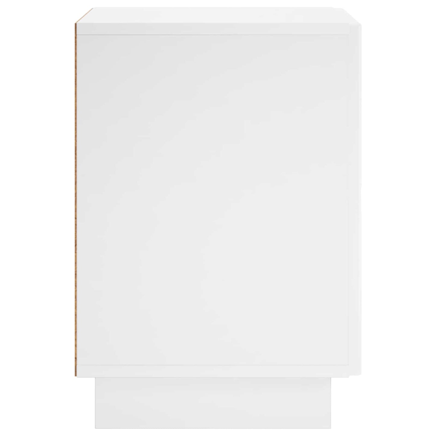 Bedside Cabinet High Gloss White 33.5 x 34.5 x 50 cm
