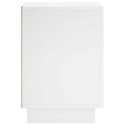 Bedside Cabinet High Gloss White 33.5 x 34.5 x 50 cm