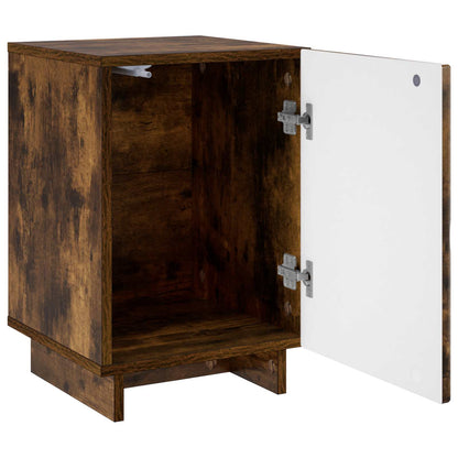 Bedside Cabinet 2 pcs Smoked Oak 33.5 x 34.5 x 50 cm