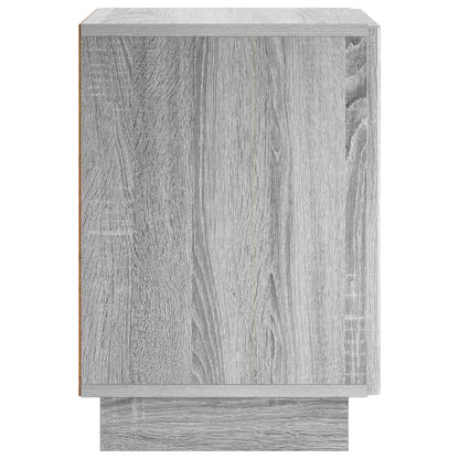 Bedside Cabinet Grey Sonoma 33.5 x 34.5 x 50 cm Engineered Wood