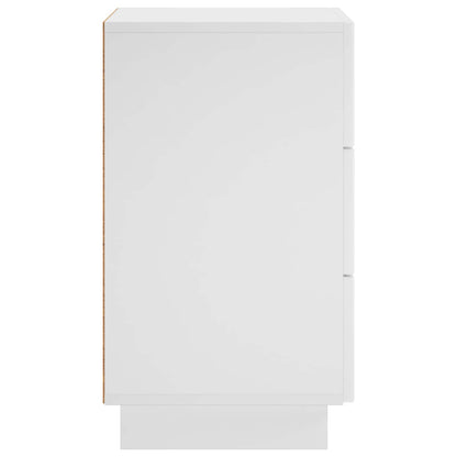 Bedside Cabinet White 33.5 x 34.5 x 60 cm Engineered Wood