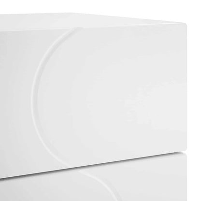 Bedside Cabinet 2 pcs White 33.5 x 34.5 x 60 cm Engineered Wood
