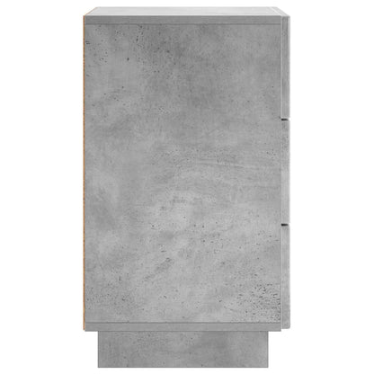 Bedside Cabinet 2 pcs Concrete Grey 33.5 x 34.5 x 60 cm
