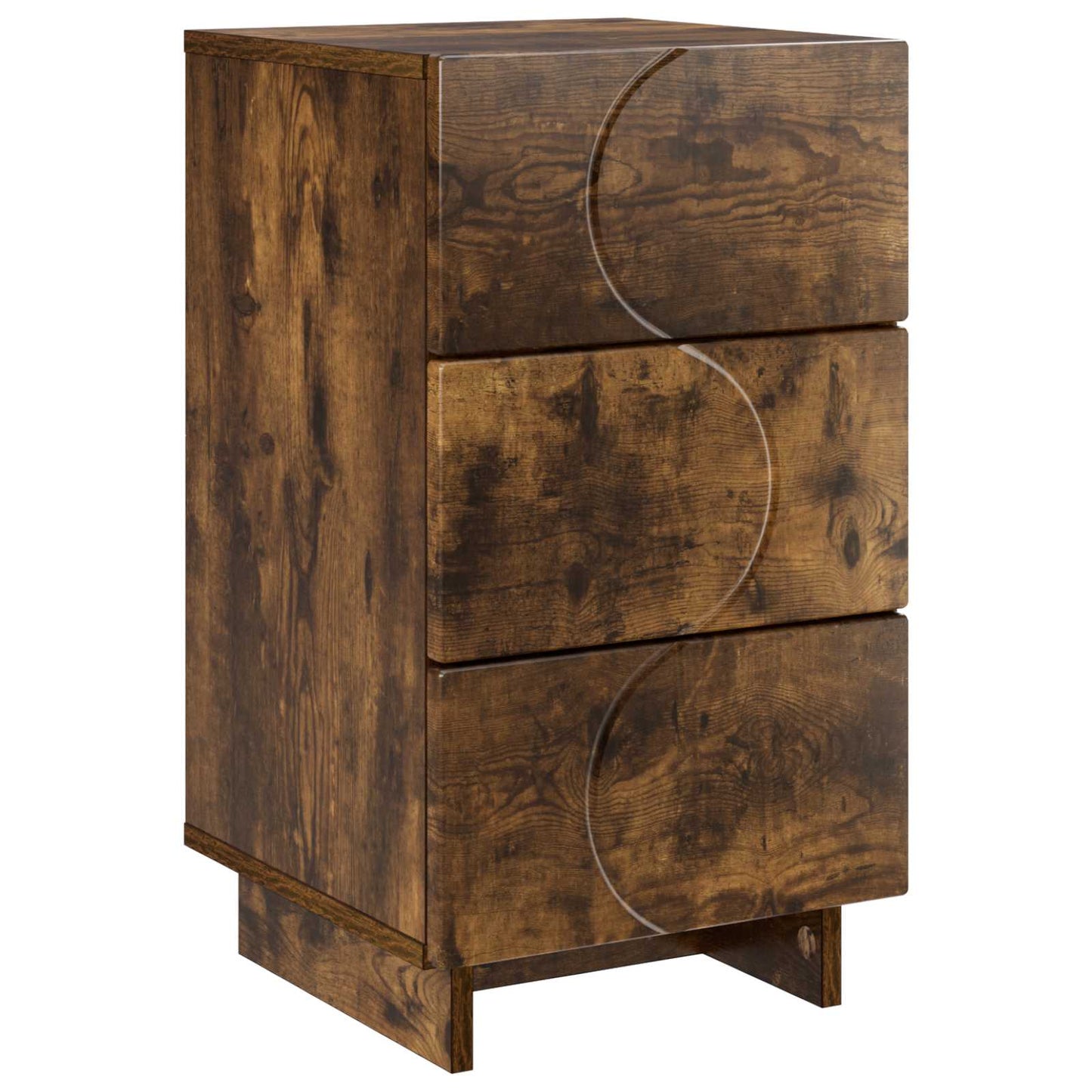 Bedside Cabinet Smoked Oak 33.5 x 34.5 x 60 cm Engineered Wood