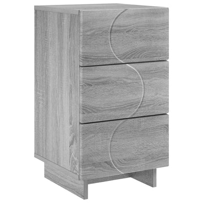 Bedside Cabinet Grey Sonoma 33.5 x 34.5 x 60 cm Engineered Wood