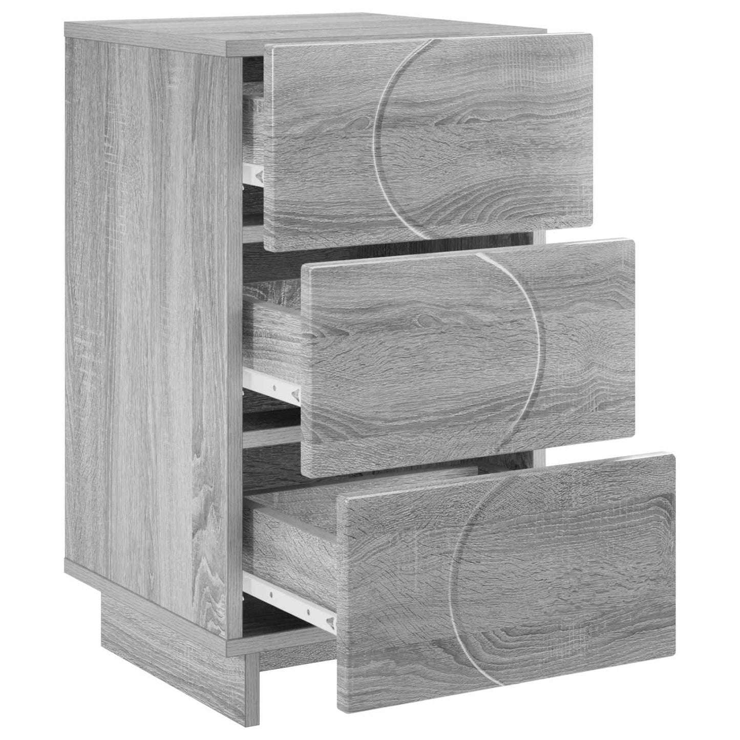 Bedside Cabinet Grey Sonoma 33.5 x 34.5 x 60 cm Engineered Wood