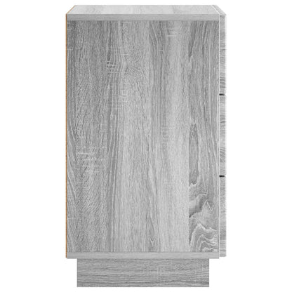 Bedside Cabinet Grey Sonoma 33.5 x 34.5 x 60 cm Engineered Wood