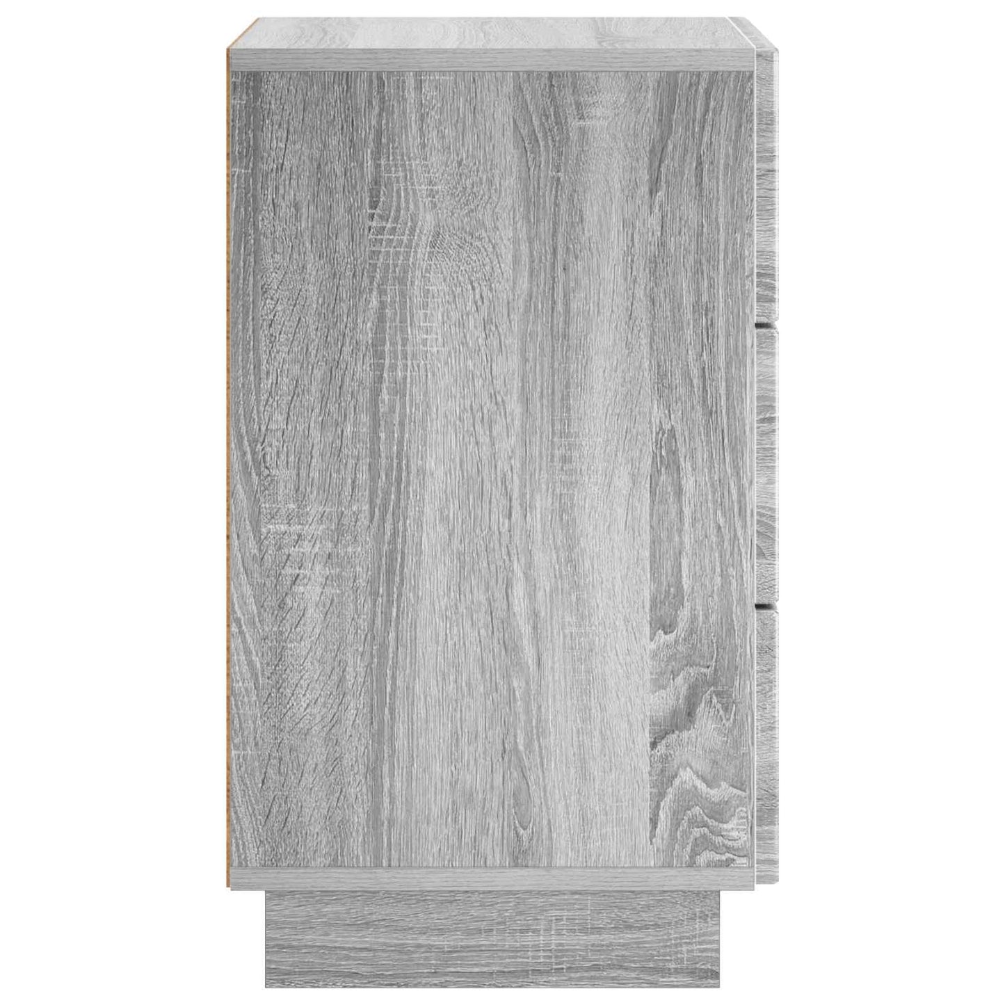 Bedside Cabinet 2 pcs Grey Sonoma 33.5 x 34.5 x 60 cm