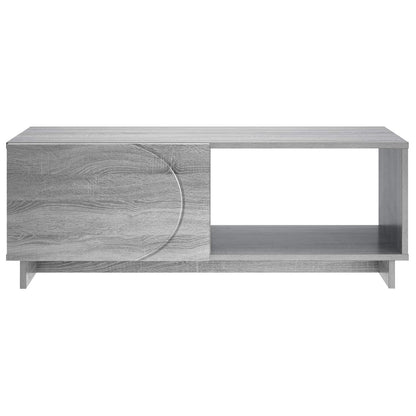 Coffee Table Grey Sonoma 95 x 50.5 x 35 cm Engineered Wood