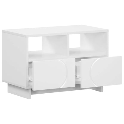 TV Stand 60 x 34.5 x 40 cm White Engineered Wood
