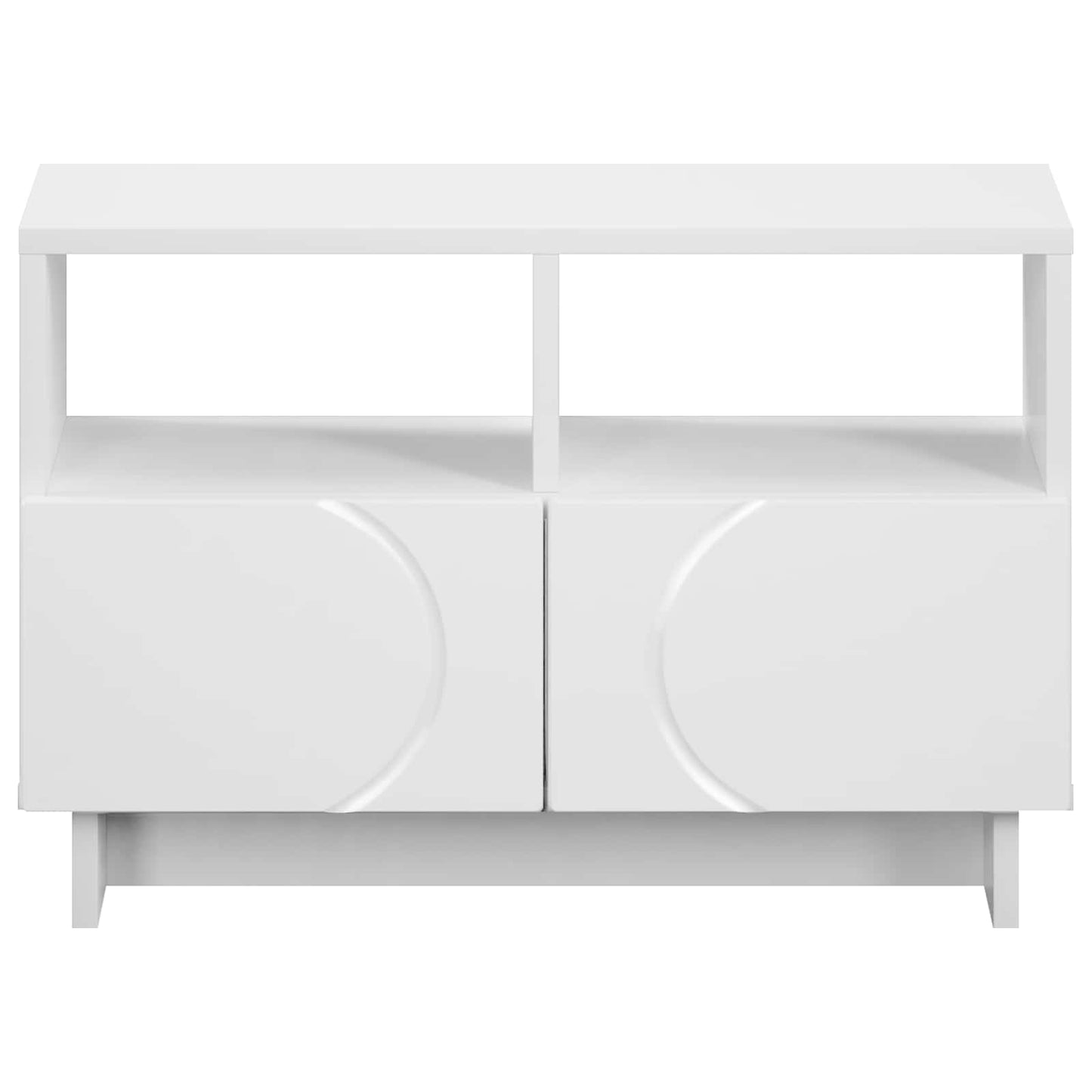TV Stand 60 x 34.5 x 40 cm White Engineered Wood