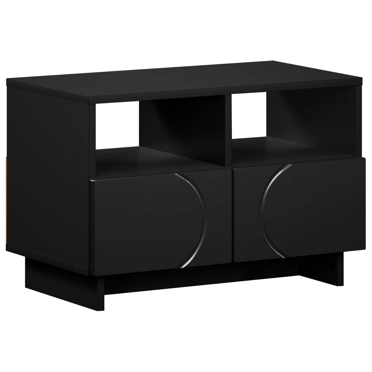 TV Stand 60 x 34.5 x 40 cm Black Engineered Wood