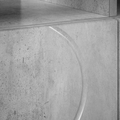 TV Stand 60 x 34.5 x 40 cm Concrete Grey Engineered Wood
