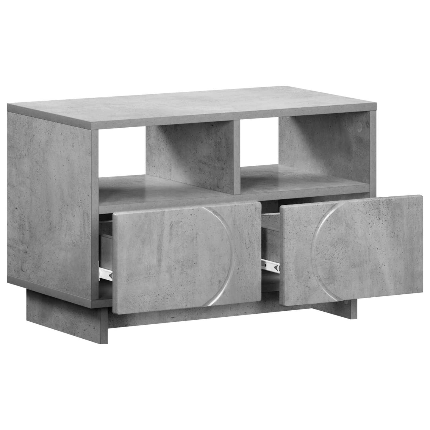 TV Stand 60 x 34.5 x 40 cm Concrete Grey Engineered Wood