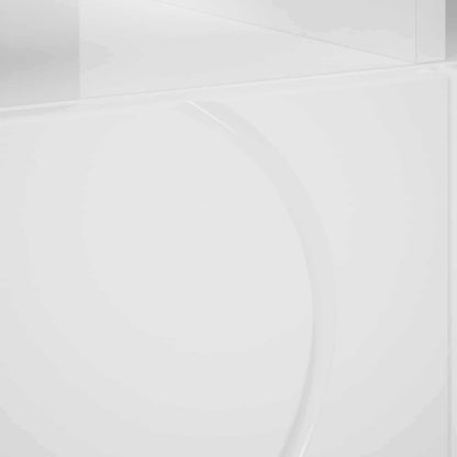TV Stand 60 x 34.5 x 40 cm High Gloss White Engineered Wood