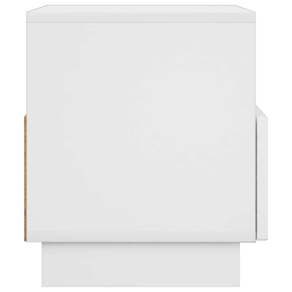 TV Stand 60 x 34.5 x 40 cm High Gloss White Engineered Wood