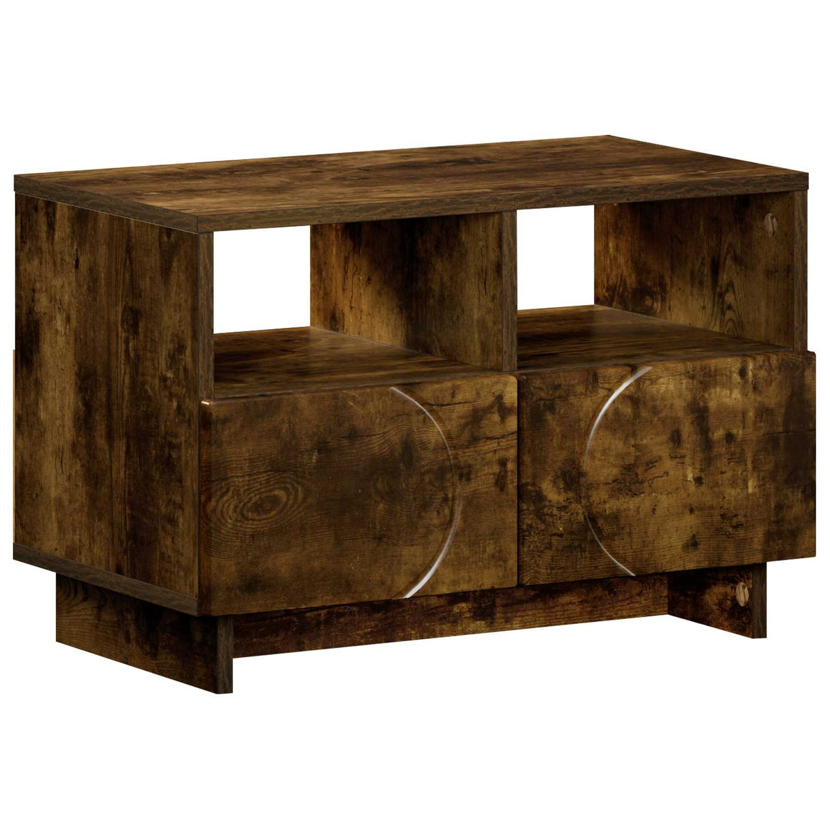 TV Stand 60 x 34.5 x 40 cm Smoked Oak Engineered Wood