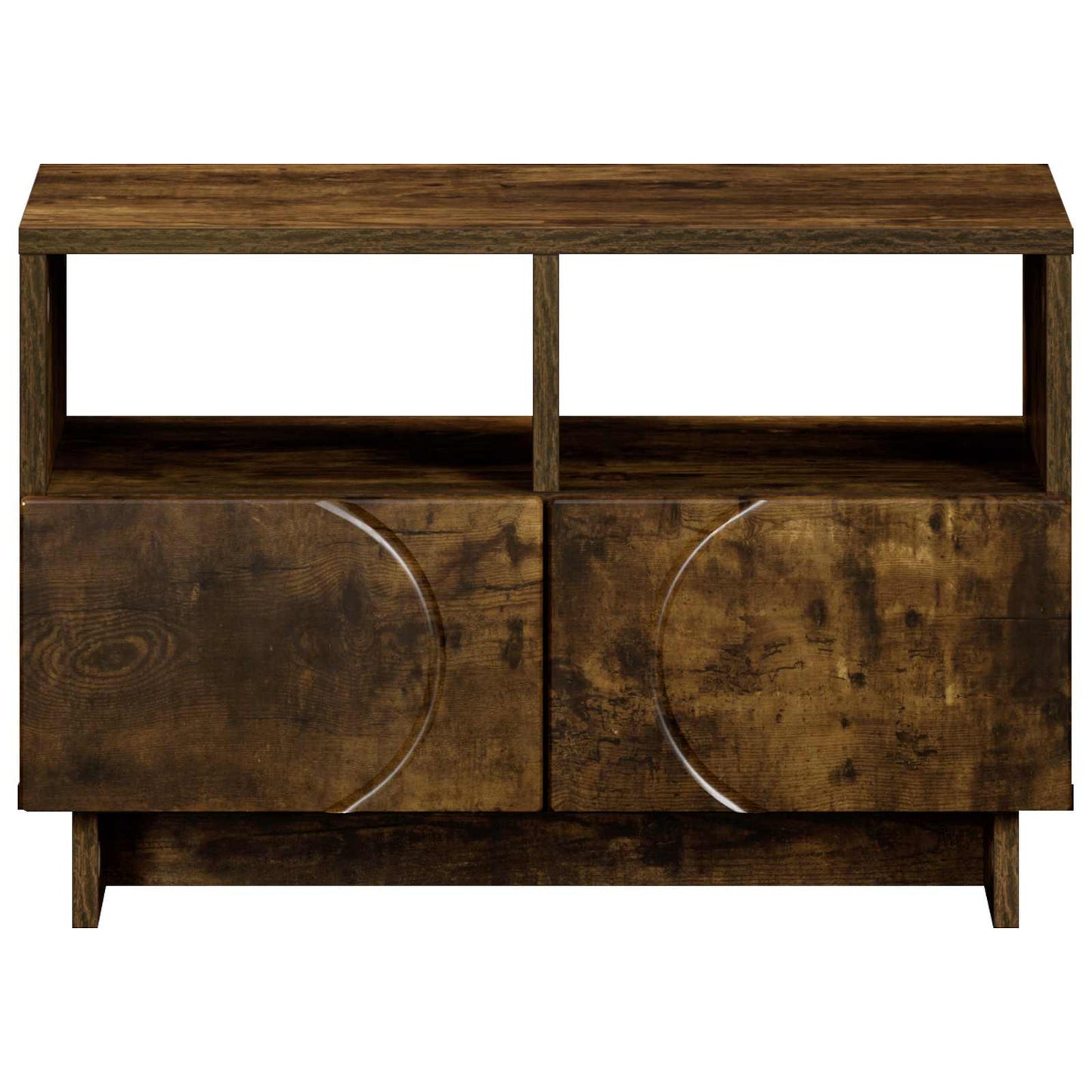 TV Stand 60 x 34.5 x 40 cm Smoked Oak Engineered Wood