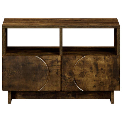 TV Stand 60 x 34.5 x 40 cm Smoked Oak Engineered Wood