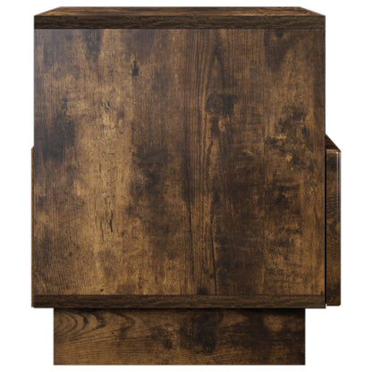 TV Stand 60 x 34.5 x 40 cm Smoked Oak Engineered Wood