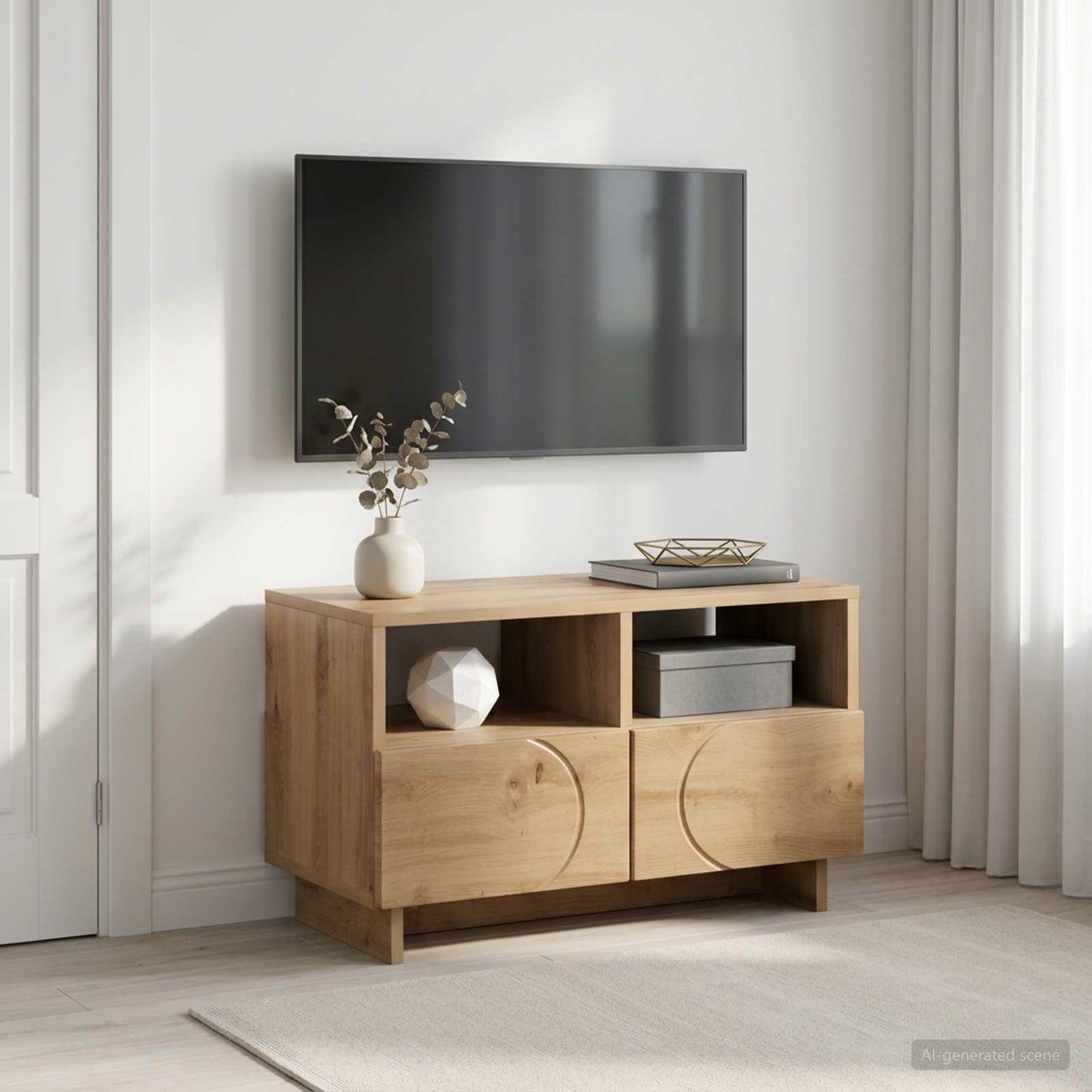 TV Stand 60 x 34.5 x 40 cm Artisan Oak Engineered Wood